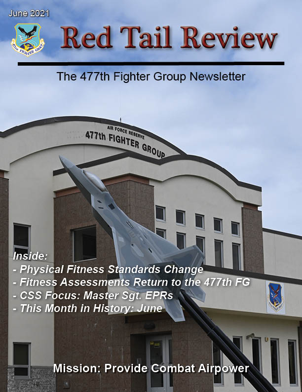 Cover of the Red Tail Review Newsletter for June 2021